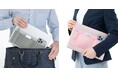 ノートPCに貼るだけ！周辺機器もまとめて持ち運べる、ノートPC用ガジェットポーチに新色が登場