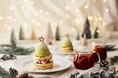 クリスマスシーズン限定!心が弾む雪降るツリーパンケーキ「SNOWY TREE PANCAKE(スノーウィーツリーパンケーキ)」発売開始!