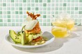 “メロン界の王様”イバラキングを贅沢に使用 「イバラキングと緑茶クリームのスフレパンケーキ」発売
