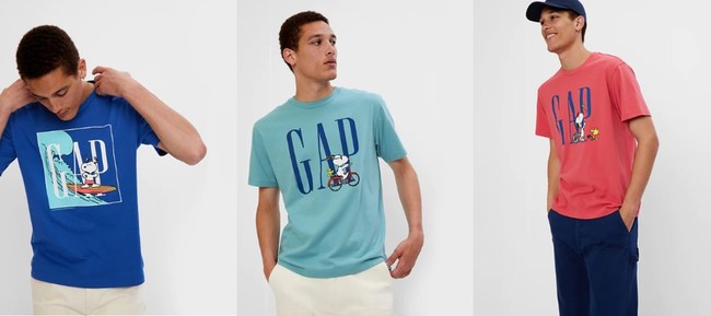 Gapが Snoopy とのコラボレーションtシャツを発売 時事ドットコム