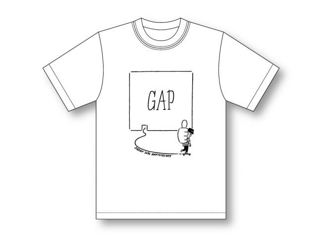 Gapに本上陸20周年記念Tシャツ