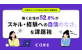 女性のキャリアの悩みに関する意識調査——働く女性の52.8%が「スキル・経験への自信のなさ」を課題視