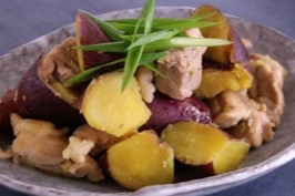 さつまいもと鶏肉のこっくり煮 さつまいもと鶏肉のこっくり煮