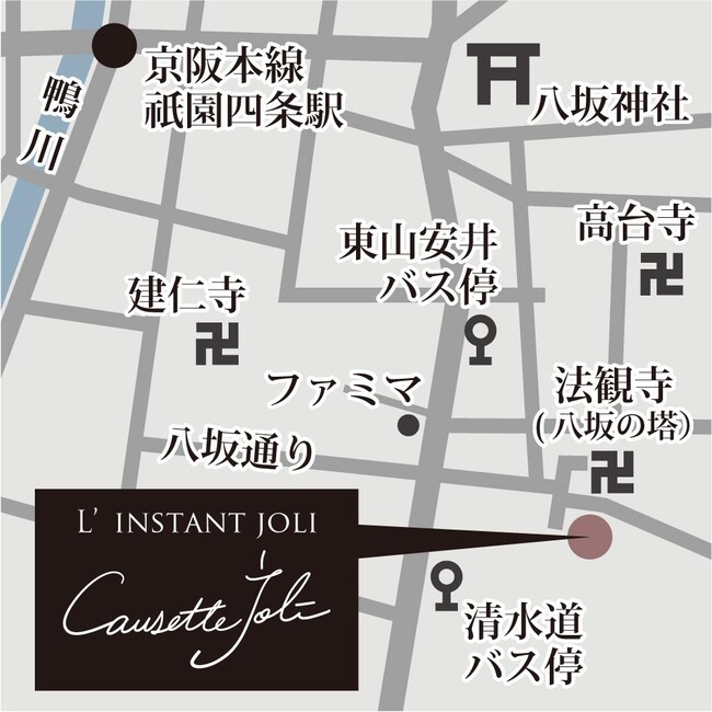 京都店アクセス地図