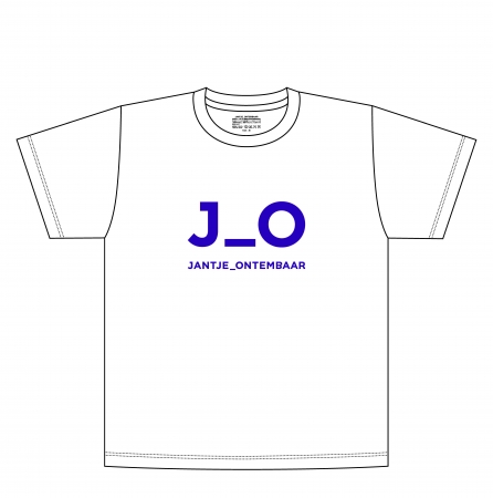 「JANTJE_ONTEMBAAR」ロゴ入りTシャツのサンプル　　