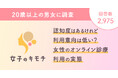 認知度は高いが利用意向は低い?女性のオンライン診療利用の実態