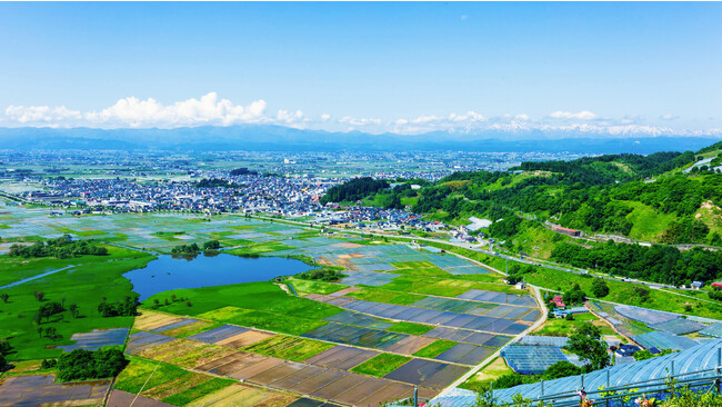 置賜エリアの風景。