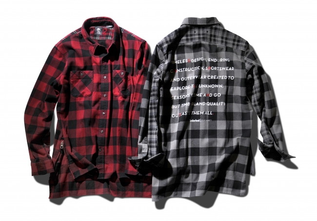 FLANNEL CHECK PANEL SIDE ZIP SHIRT