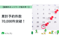 【おうちにプロ】累計予約件数70,000件突破！