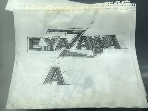 展示会『俺 矢沢永吉』横浜会場展示「E.YAZAWA」ロゴデザインイメージ
