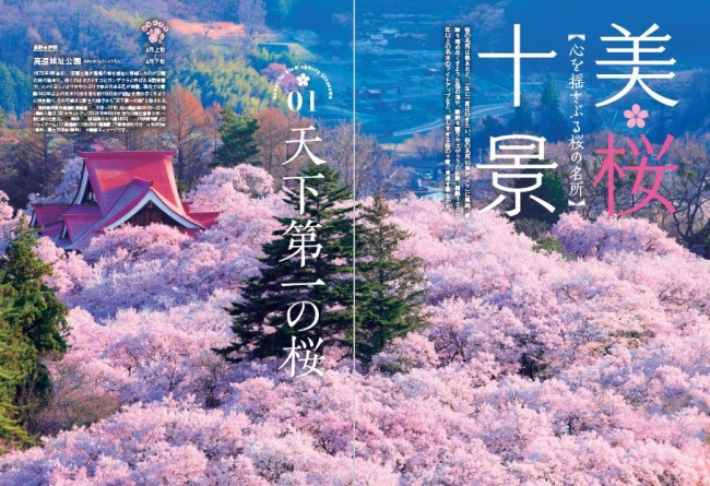 『桜の絶景 首都圏版』（ぴあ）中面