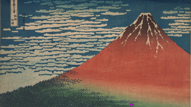 有名なあの「赤富士」がどんなアートに？