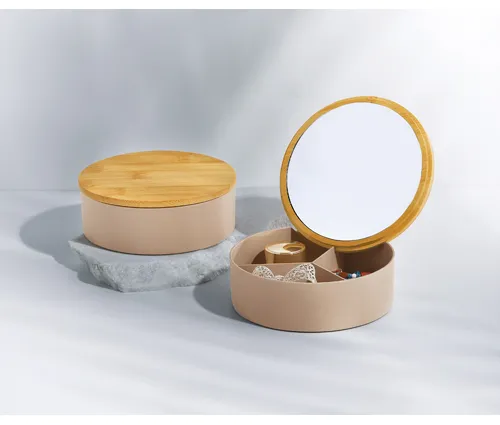 ミラー付き小物入れ