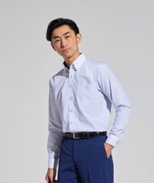 夏でも長袖シャツを着用したい方におすすめ １枚ヨーク仕立てで蒸れにくく涼しい スーパークールノンアイロンシャツ が新登場 株式会社aokiのプレスリリース