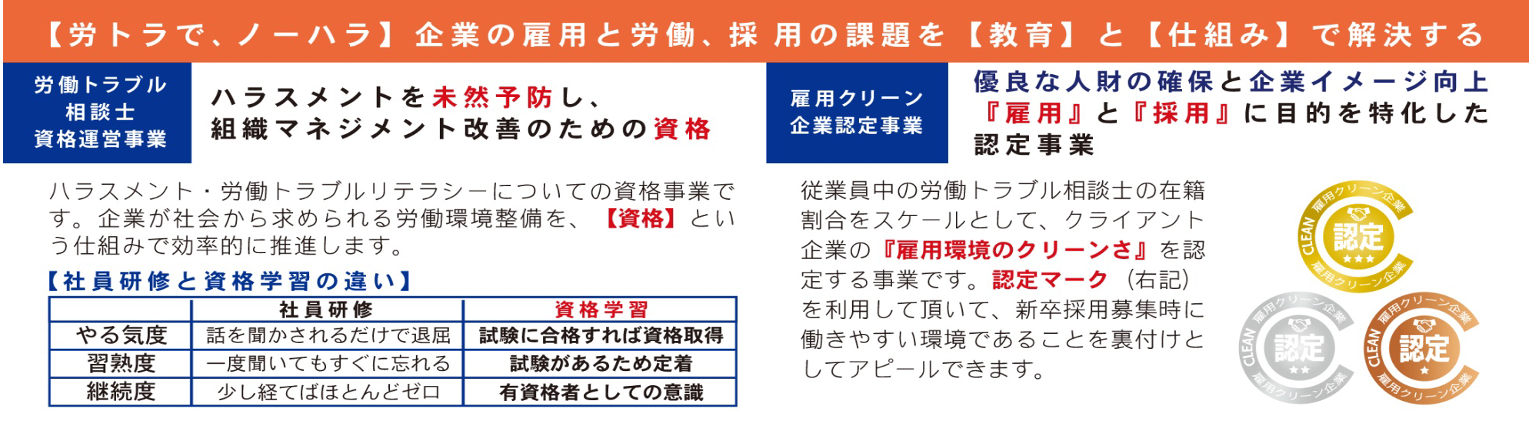 労働トラブル相談士/雇用クリーン企業認定 公式アニメーション動画