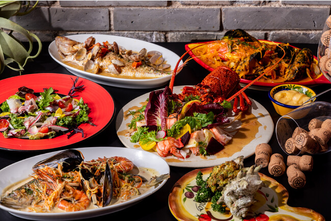 各種シーフード料理