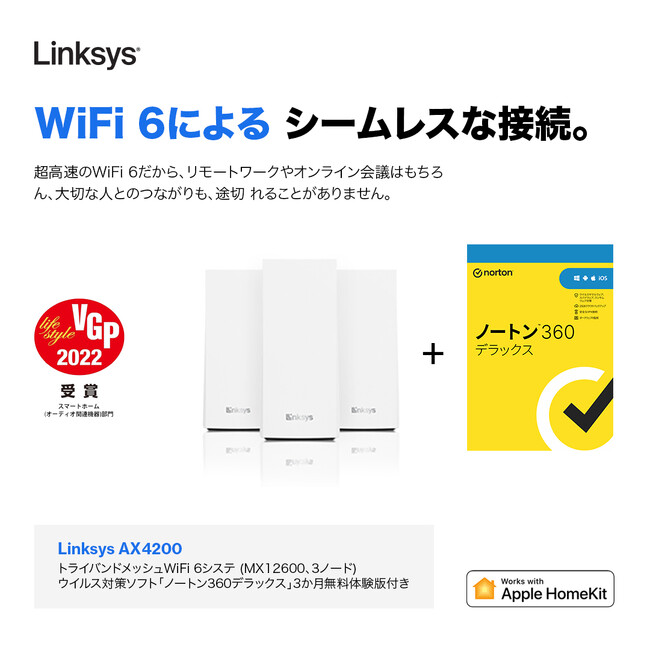 LYNKSYS リンクシス Wi-Fi メッシュ ルーター-