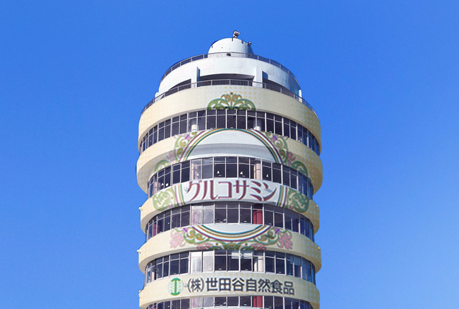 空高くそびえ立つ「グルコタワー」