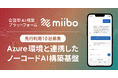 【先行利用10社募集】セキュアなAIプロダクト開発を実現！miiboがAzure環境と連携したノーコードAI構築基盤を提供開始。