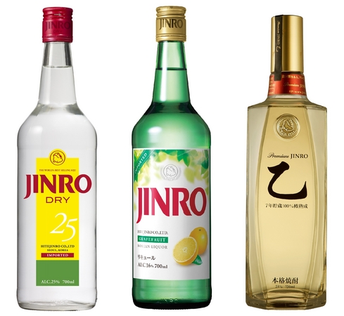 試飲対象商品：「JINRO DRY」「JINRO GRAPEFRUIT」「Premium JINRO 乙」