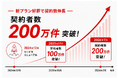 「あんしんセキュリティ」の対象4プラン、累計契約数が200万件を突破！