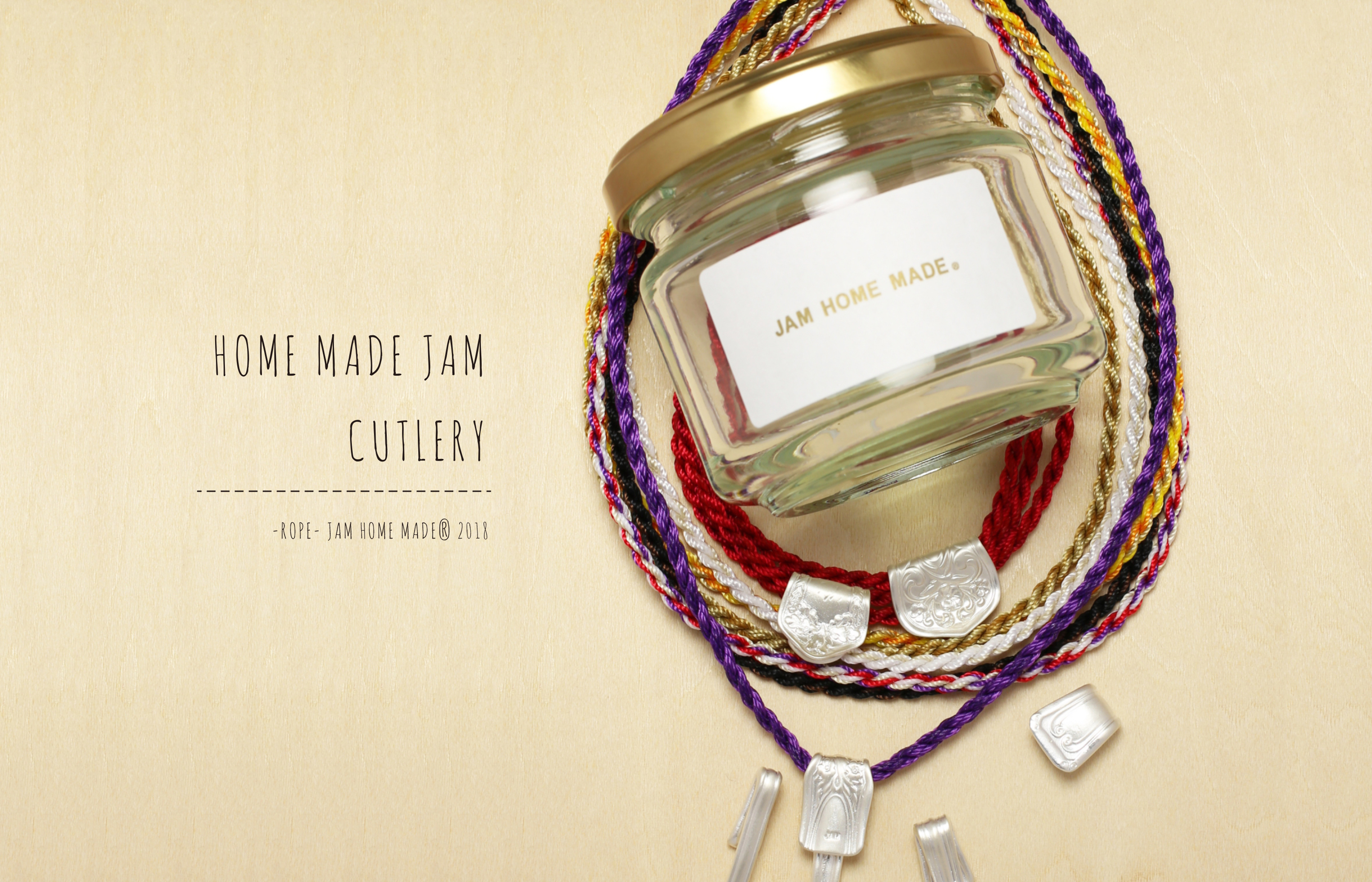 ブランド創立20周年記念 JAM HOME MADEの原点である『ROPE』コレクションを一新 『HOME MADE JAM CUTLERY