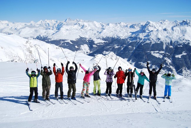 Brillantmont International School Ski trip students