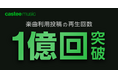 SNSの動画にBGMをつけるだけで報酬がもらえる『Castee Music』、総再生数が累計1億再生を突破