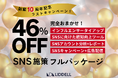 リデル10周年を記念した最後のキャンペーン!年末年始の施策を強化!《完全おまかせSNS施策フルパッケージ》を46%オフの大特価で提供