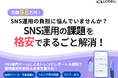 【特化型SNS運用】社内リソース不足と運用工数見直し、トレンド変化への対応難、炎上リスクと危機管理。これらを全て“格安”で解消!!!