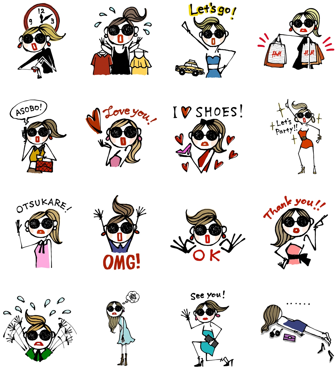 H M X Daichi Miura H Mと人気クリエイターdaichi Miuraが描くlineスタンプ 期間限定で登場 H Mのプレスリリース