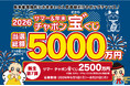 年末と合わせて当選総額合計5,000万円！！「サマーチャポン宝 ゛（だから）くじ」応募受付開始～長栄管理物件入居者様を対象に今年も実施します～