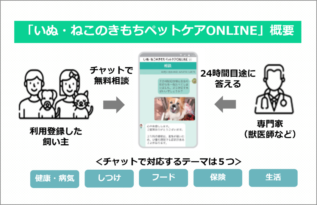 愛犬 愛猫との生活における疑問 悩みに 専門家がチャットで答えてくれる無料サービス いぬ ねこのきもちペットケアonline 12月7日 月 スタート 株式会社ベネッセホールディングスのプレスリリース