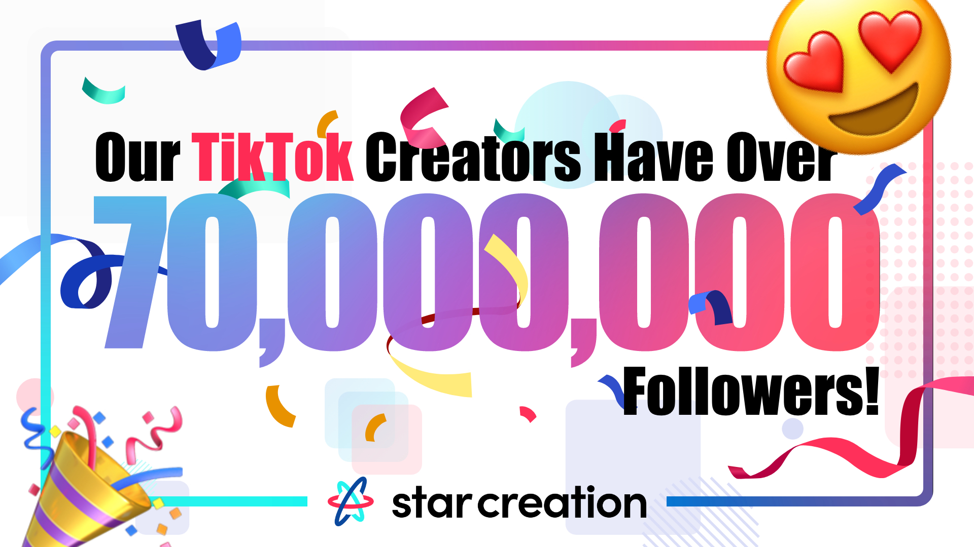 Tiktok Mcn Star Creation クリエイターの総フォロワー7 000万人突破 株 スターミュージック エンタテインメントのプレスリリース