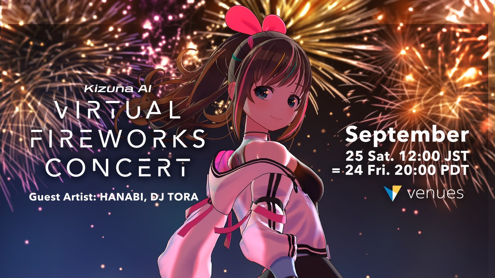 Kizuna Ai X Oculusのバーチャル花火ライブにhanabi Dj Toraが出演 株 スターミュージック エンタテインメントのプレスリリース