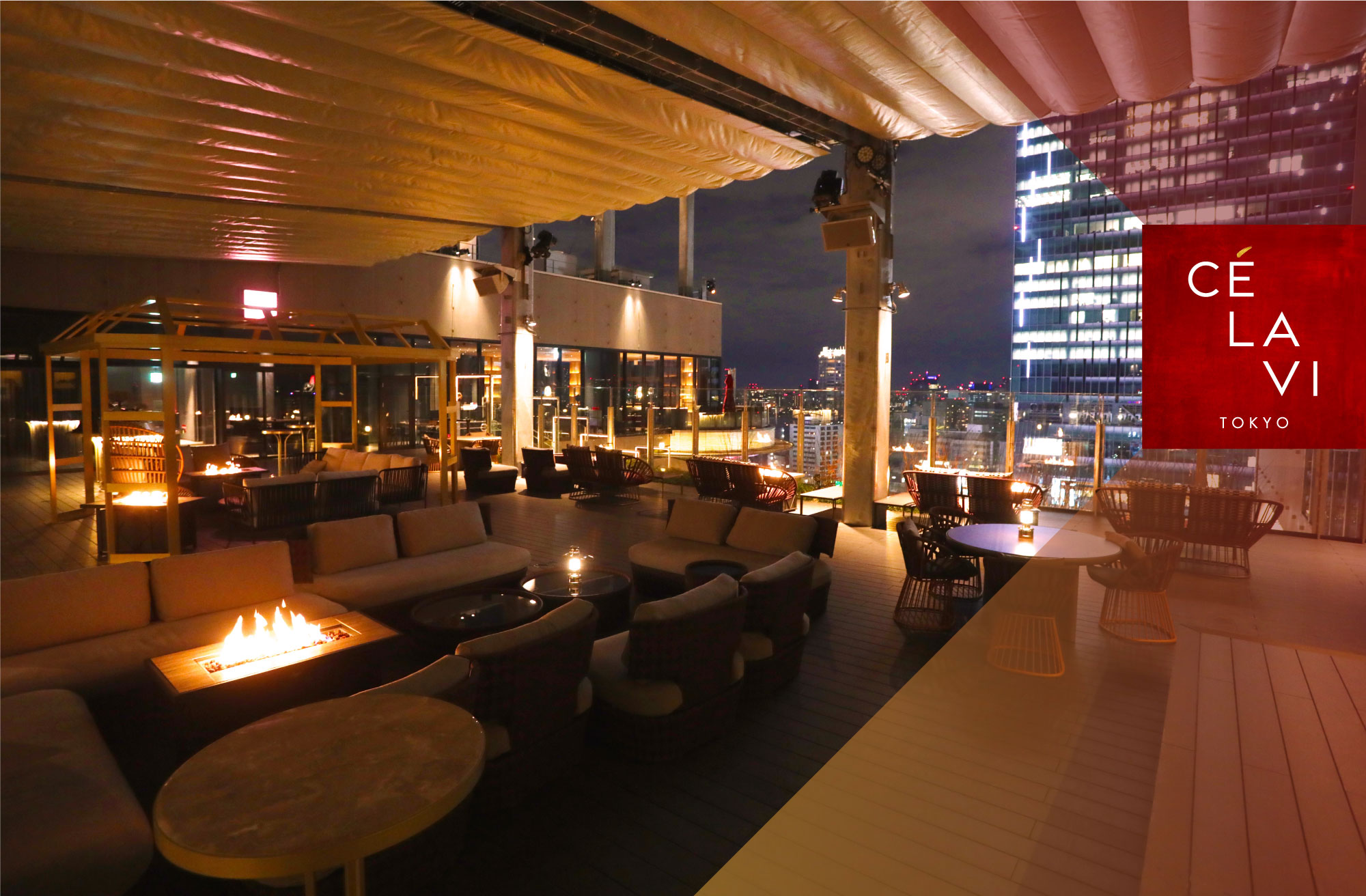 2020年3月13日(金)より、屋内でのクラブ営業をルーフトップテラスに移動し「CE LA VI SKY CLUB LOUNGE」をオープン！
