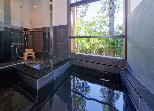 仙石原ススキの原一の湯は全室露天風呂客室をご用意しております(一例)