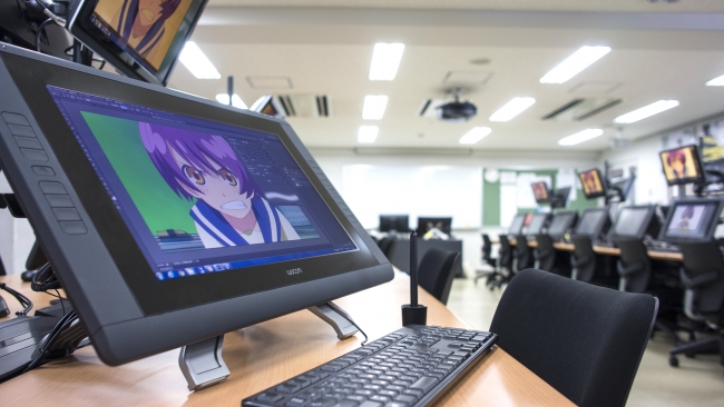 日本電子専門学校　アニメーション分野実習室（セミナー開催教室）