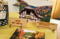 東京都・奥多摩の木材に奥多摩の風景写真を直接印刷したアート作品が、観光案内所で販売中