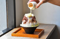 「桃」×「チョコレート」の華やかなかき氷が登場!アイスクリームを一玉、氷の中に閉じ込めた、フルーティで贅沢なかき氷。Minimal富ヶ谷本店にて、8月1日よりスタート!