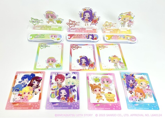 アイカツ サンリオ ひなき 缶バッジ 特典 ポストカード種類アニメ - バッジ