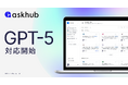 「Askhub」に最新AIモデルGPT-5シリーズを実装