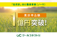 「投資家」向け農業事業(ノーサ)、累計申込額1億円突破!キノコ類オーナー制度が人気拡大中