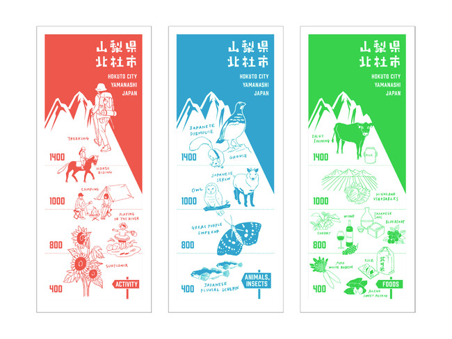 北杜市オリジナル手ぬぐい ※プレゼントはいずれか1種類