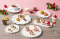 抹茶クッキーでヘタを表現したキューブ型の苺ブラウニーなど全14種「Strawberry Afternoon Tea(ストロベリーアフタヌーンティー)」12月30日(月)からスタート