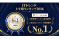 「アーキLink」が、「ITトレンド 上半期ランキング2026」の2部門で第1位を獲得しました