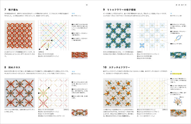 美しいビーズ刺繍のパターン集 自分でデザインする楽しみを知る一冊 株式会社誠文堂新光社のプレスリリース