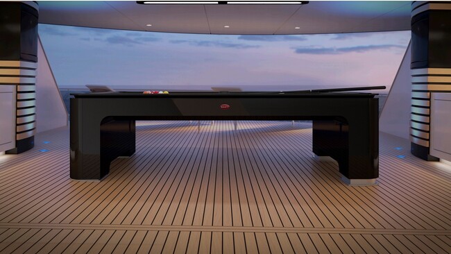 ジャイロスコープを搭載した「Bugatti Pool Table」