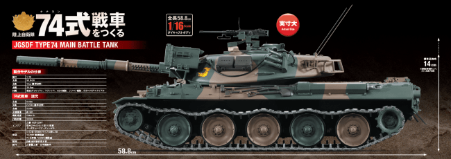 週刊『74式戦車をつくる』Webにて先行予約受付開始！｜アシェット