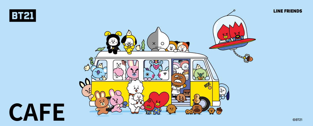 大好評につきまたまたやります！「BT21カフェ」第5弾開催決定！！2019年11月21日(木)～2020年1月13日(月・祝)